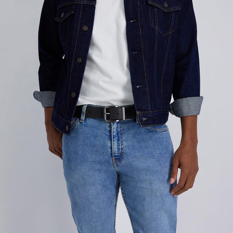 Levi's Men's Black To Brown Laminate Reversible Leather Belt, black/Brown, 30 - Image 4