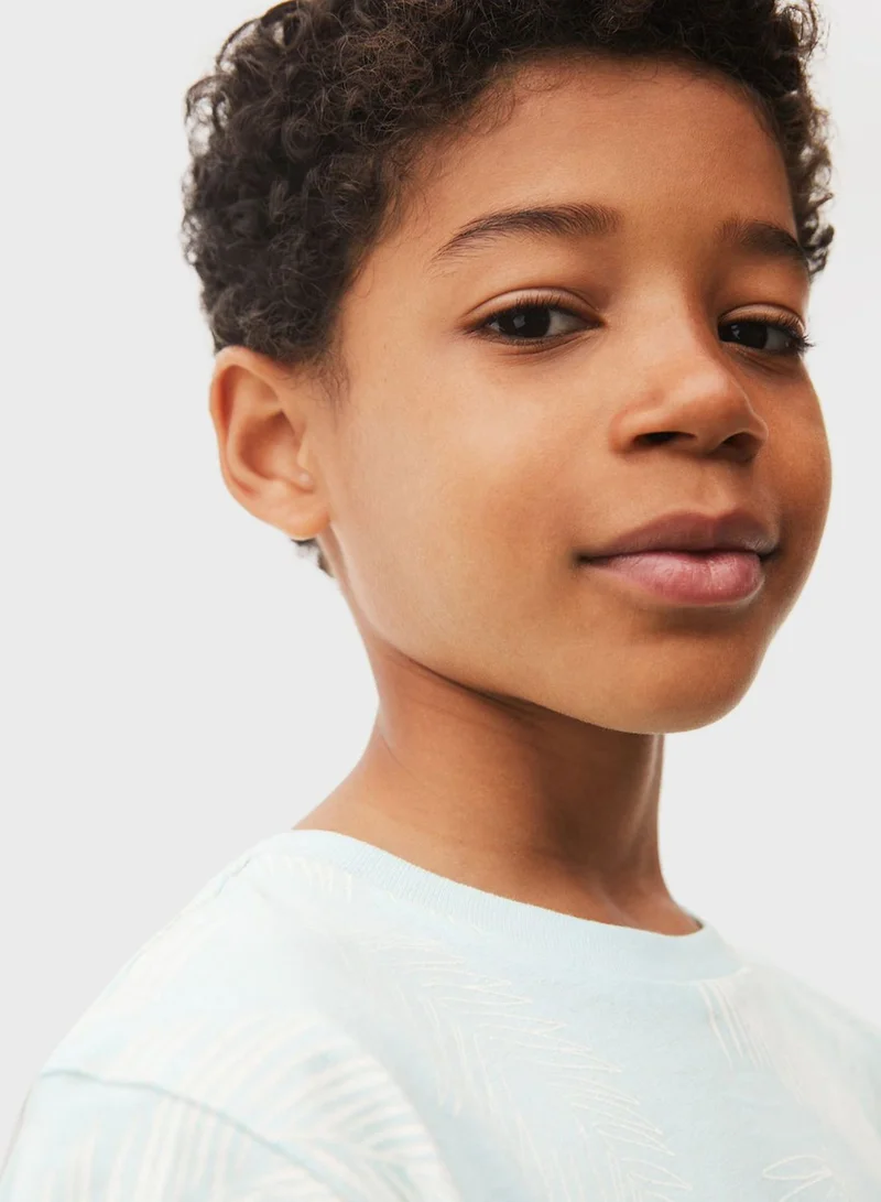 MANGO Kids Leaf Print T-Shirt