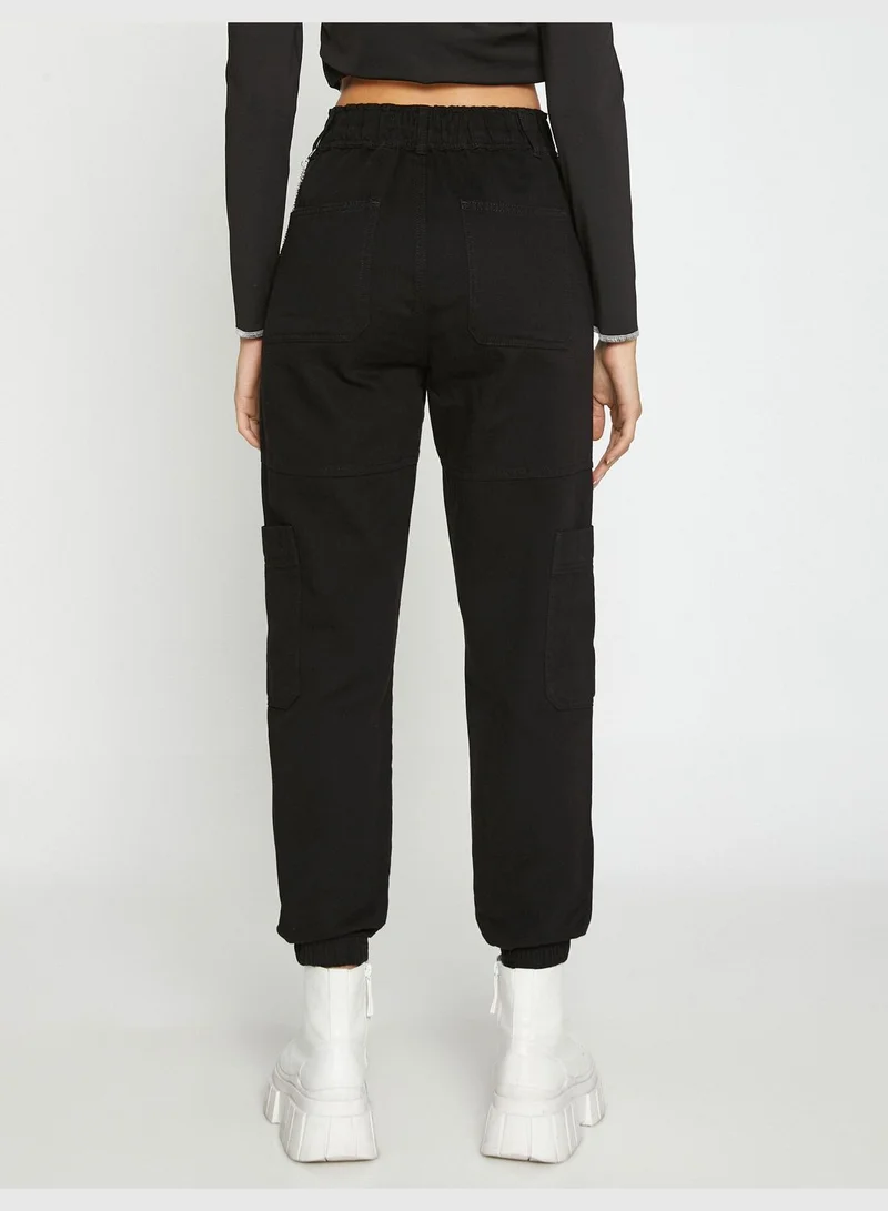 كوتون Jogger Trousers Chain Detail