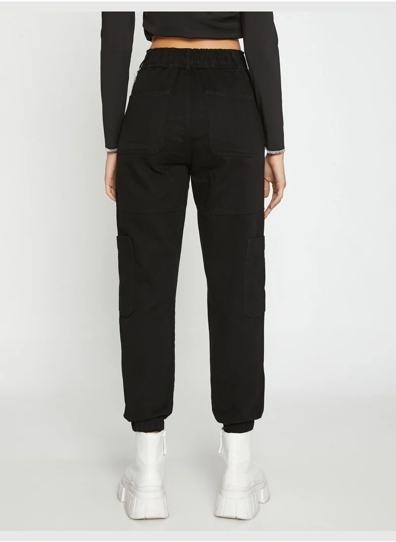 KOTON Jogger Trousers Chain Detail