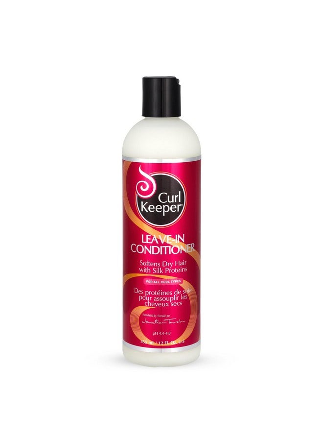 Curl Keeper Curl Keeper Leave-In Conditioner - Lightweight Moisture for All Curl Types, Softens Hair with Silk Proteins for Shine, 12 Fl Oz  - Image 1