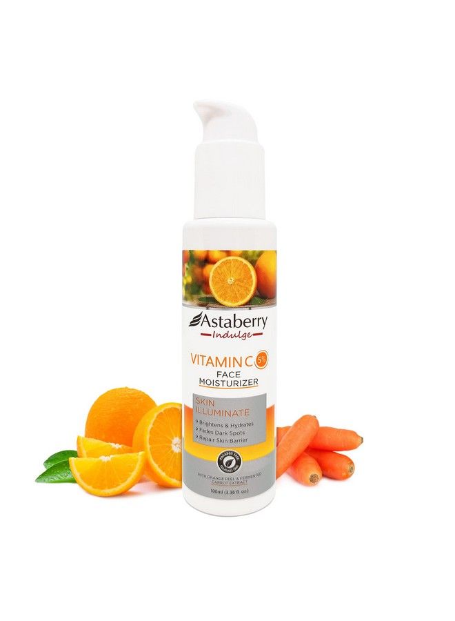 Astaberry Indulge Vitamin C Face Moisturizer For Skin Illuminate 100Ml Brightens & Hydrates; Fades Dark Spots; Repairs Skin Barrier; With Orange Peel & Fermented Carrot Extract - Image 2