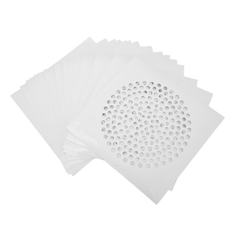 Drain Hair Catcher Sticker Large Hole Non-Woven Disposable Drain Filter - Easy to Stick Peel Off Anti Clogging Drain Sticker for Kitchen Sink Shower Bathroom Sink Drains - Image 1