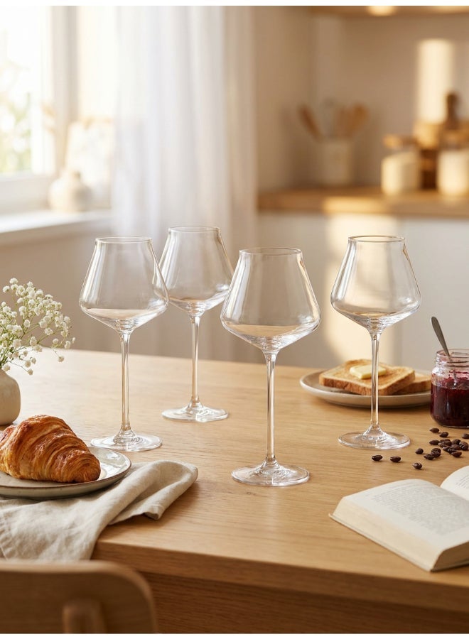 Chef & Sommelier كأس نبيذ Reveal Up Intense مع قاعدة مجموعة 4 × 550 مل للنبيذ، الشمبانيا، العصير، الماء، المشروبات الغازية، المشروبات الكحولية، المشروبات الساخنة - Image 3