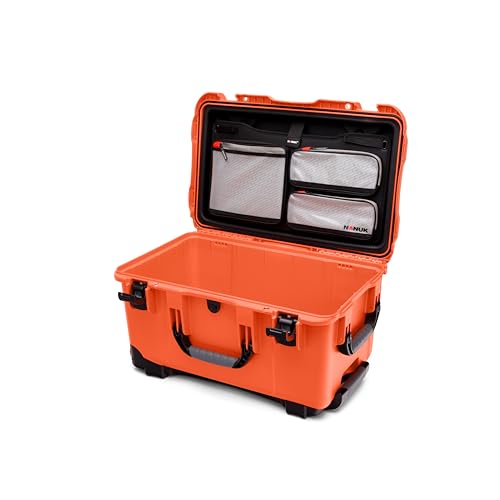NANUK 938 Survival Gear Storage Case w/Wheels and Lid Organizer-for Preppers, Survivalist, First Aid and Emergencies - Waterproof, Dustproof, and Impact Resistant-Empty (Orange) - Image 1