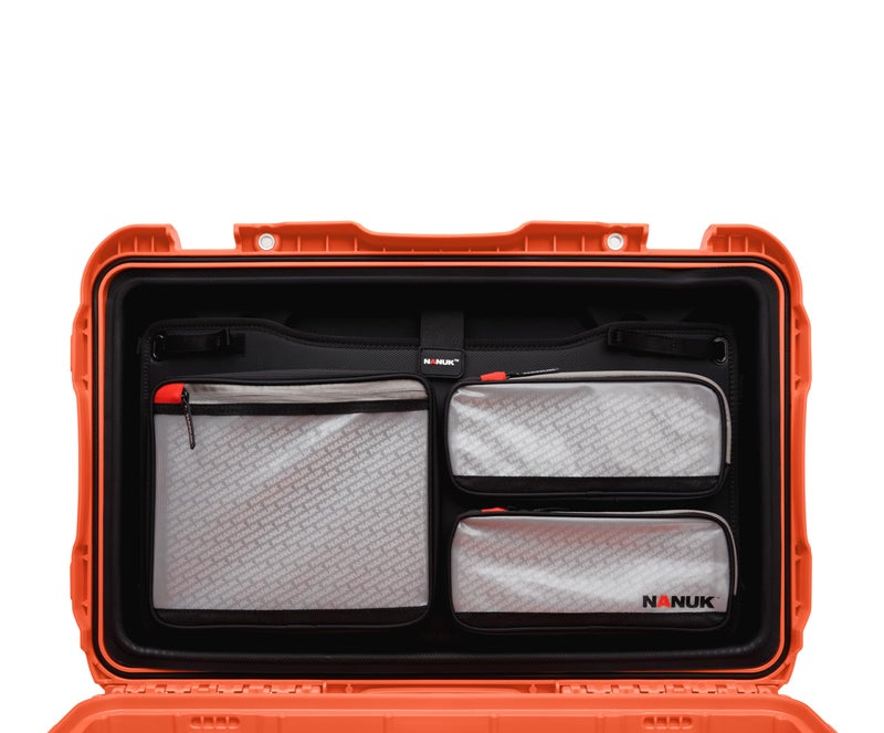 NANUK 938 Survival Gear Storage Case w/Wheels and Lid Organizer-for Preppers, Survivalist, First Aid and Emergencies - Waterproof, Dustproof, and Impact Resistant-Empty (Orange) - Image 2