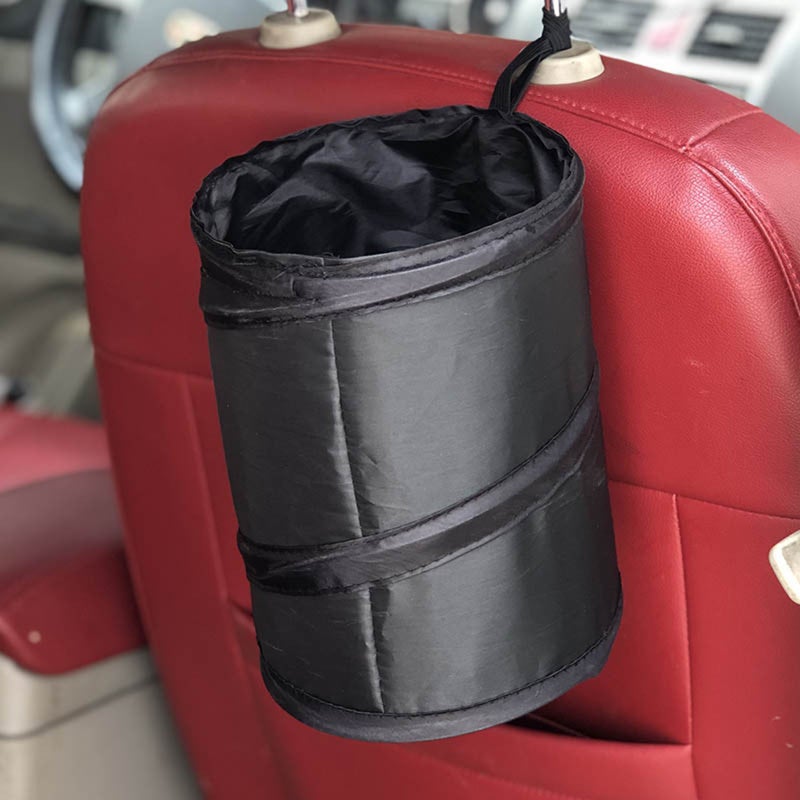 Car Trash Can Portable Garbage Bin Foldable Waterproof Bag Waste Basket Car Seat Back Garbage Bag Organizer - Image 2