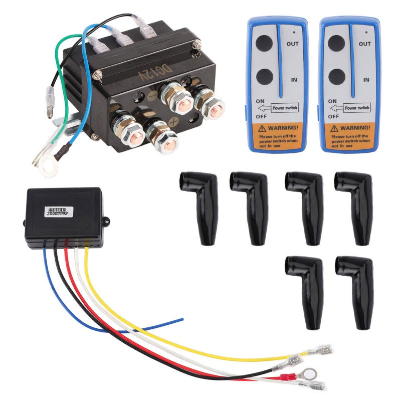 12V Winch Solenoid Relay: Steel Construction With Black Powder Coating - Wide Compatibility Winch Contactor for ATV, UTV, 4X4 Off-Road Vehicles With 12V Electromagnetic Winch - Image 2