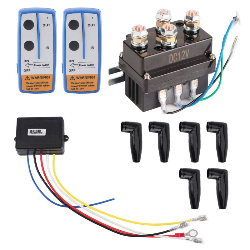 12V Winch Solenoid Relay: Steel Construction With Black Powder Coating - Wide Compatibility Winch Contactor for ATV, UTV, 4X4 Off-Road Vehicles With 12V Electromagnetic Winch - Image 4
