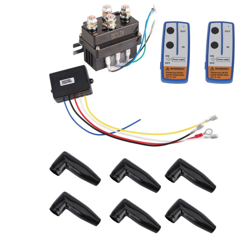 12V Winch Solenoid Relay: Steel Construction With Black Powder Coating - Wide Compatibility Winch Contactor for ATV, UTV, 4X4 Off-Road Vehicles With 12V Electromagnetic Winch - Image 5