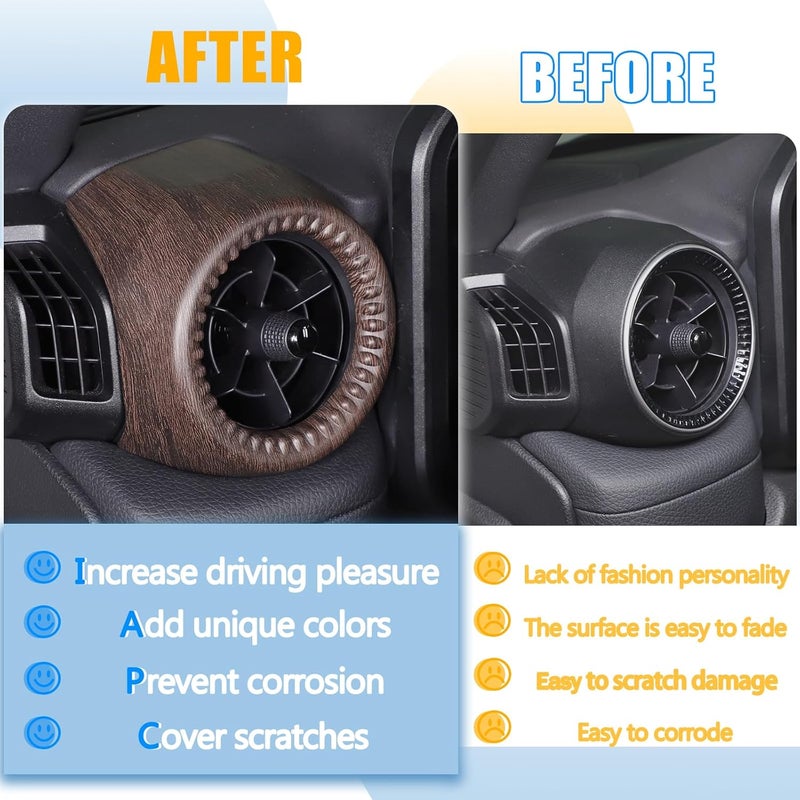LLKUANG Dashboard Side Air Outlet Frame Cover for Toyota Land Cruiser 250 Prado 2024 2025+ - Image 2