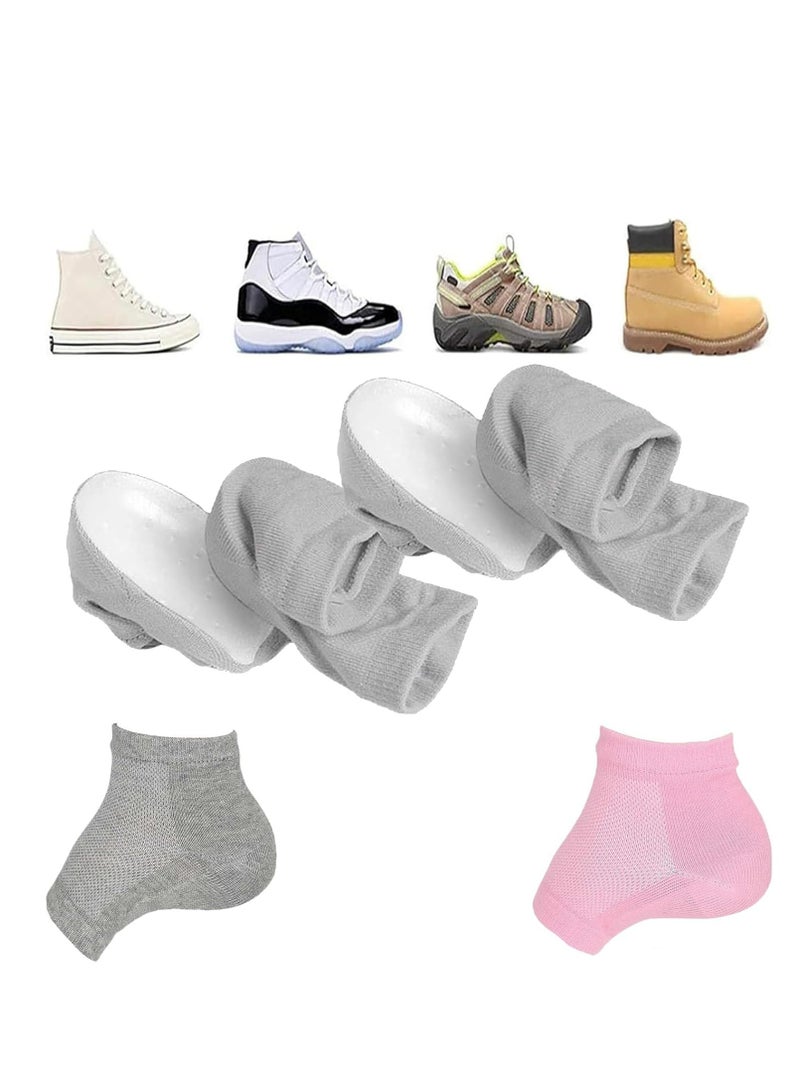 Oasisgalore 1 Pair 3" Insoles & Socks, Invisible Heel Lifts, Half-Insoles for Height Increase (3.5cm, Black) - Image 4