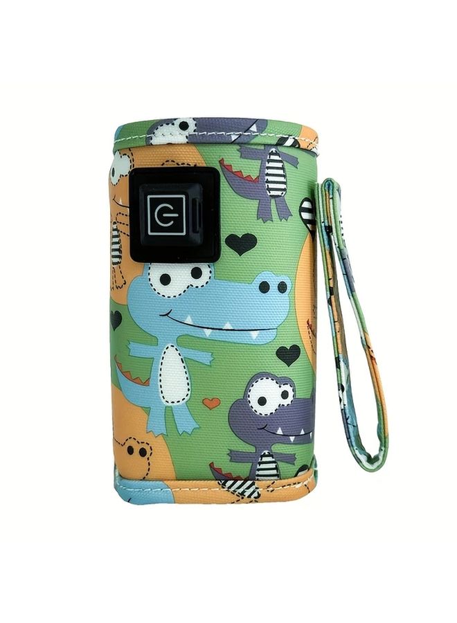 Yellow Portable Baby Bottle Warmer USB Car Home Travel Camping Insulated Bag - Image 5