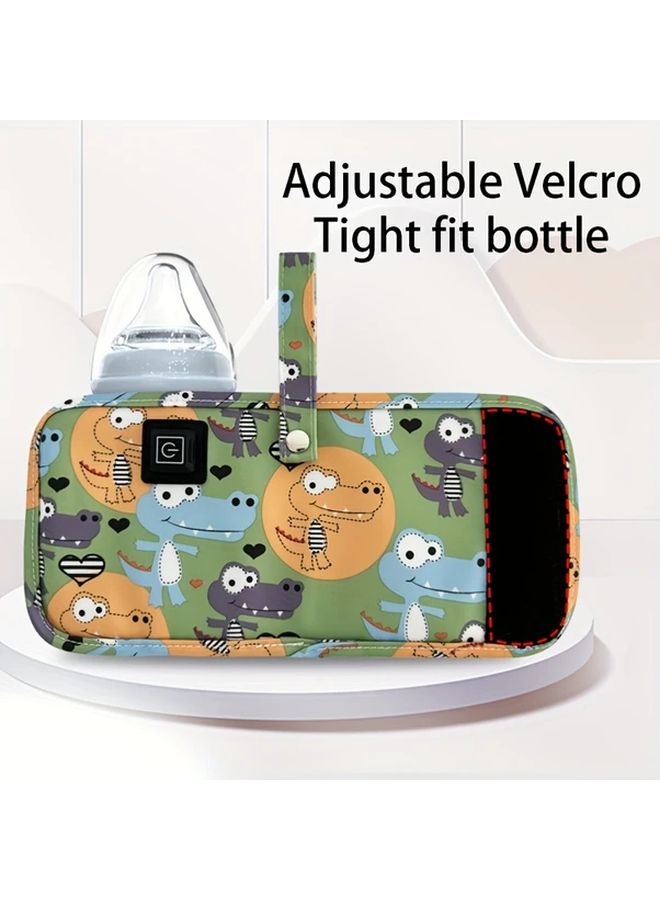 Yellow Portable Baby Bottle Warmer USB Car Home Travel Camping Insulated Bag - Image 4