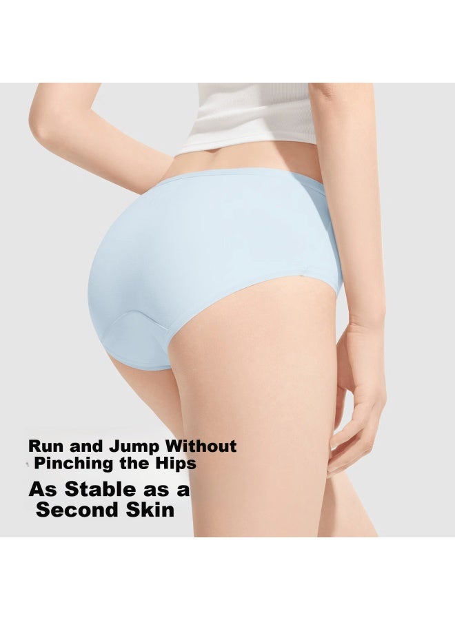 Secretworld Women's 100% Cotton Extended Crotch 10a Antibacterial Eo Sterilized High-waist Women's Briefs - Image 3