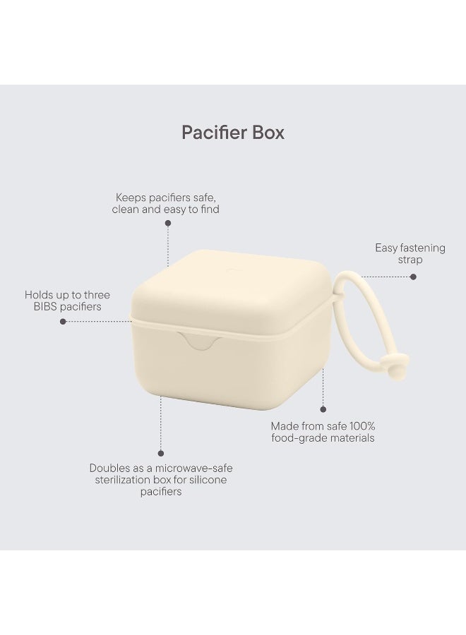 BIBS Dummy Box with Elastic Strap Steriliser Box for Dummies 100% BPA Free Material Hunter Green - Image 3