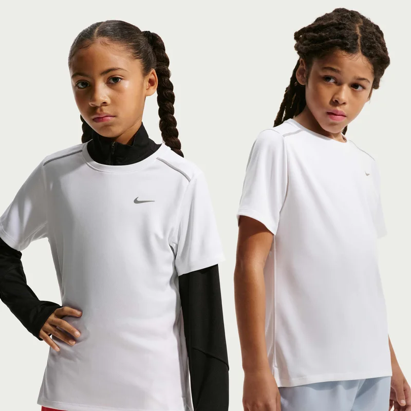 نايكي Kids' Miler Dri-FIT Running T-Shirt