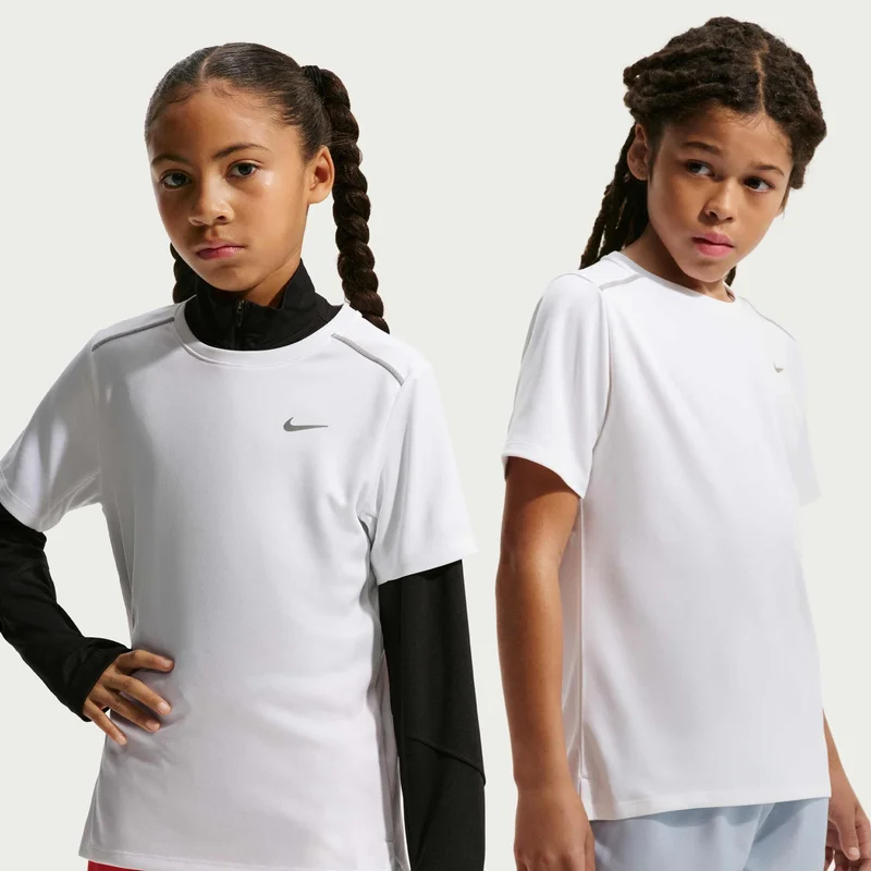 نايكي Kids' Miler Dri-FIT Running T-Shirt