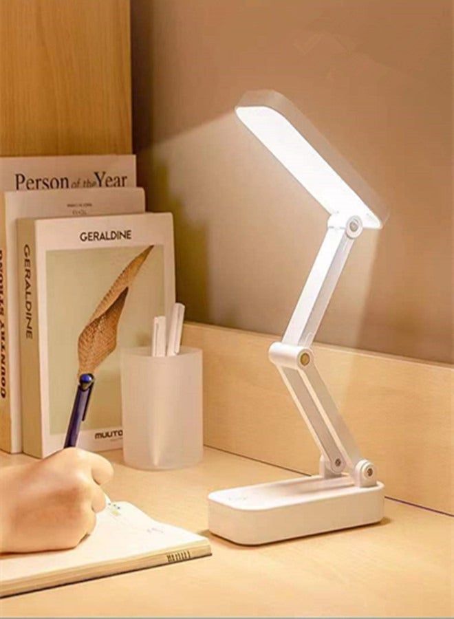 general Foldable LED Desk Lamp,3 Color Modes,Portable Desk Light Lamp for Kids College Dorm Bedroom（white） - Image 3