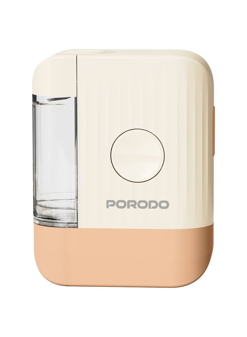 porodo Scalp Massager with EMS & Red Light and Hair Oil Applicator / Light Therapy for Scalp Care / Compact & Lightweight - Beige - Image 2