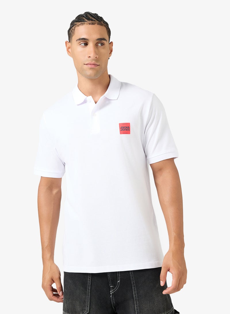جاك اند جونز جيه جيه براندي بولو بأكمام قصيرة - Image 1