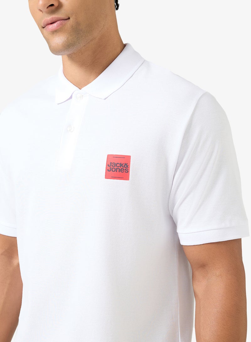 جاك اند جونز جيه جيه براندي بولو بأكمام قصيرة - Image 3