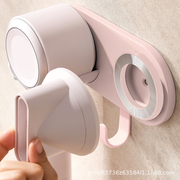 A Generation Of Hair Magnetic Universal Hair Dryer Rack Lazy Bathroom Towel Non-Punch Ram Storage Rack - Image 4