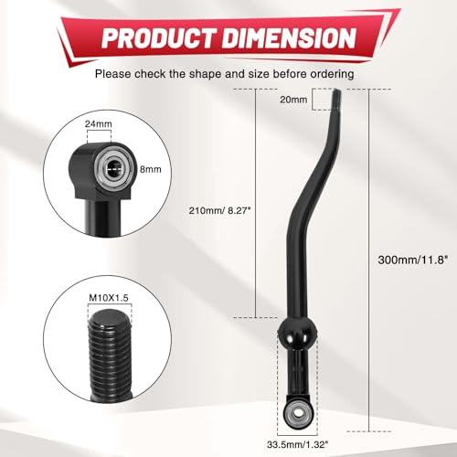 Tongze Short Throw Shifter Short Shifter Compatible with Honda CivicCRXDel Sol 19882000 Replace No 628050090Black - Image 3