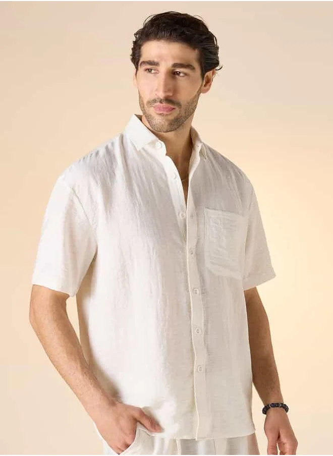 ايكونيك Crump Crinckle Shirt