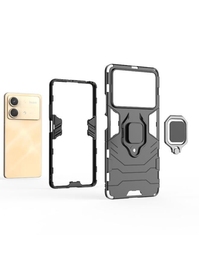 erorex Case For Xiaomi Redmi Note 13R Pro 5G Shockproof PC + TPU Holder Phone Case - Image 4