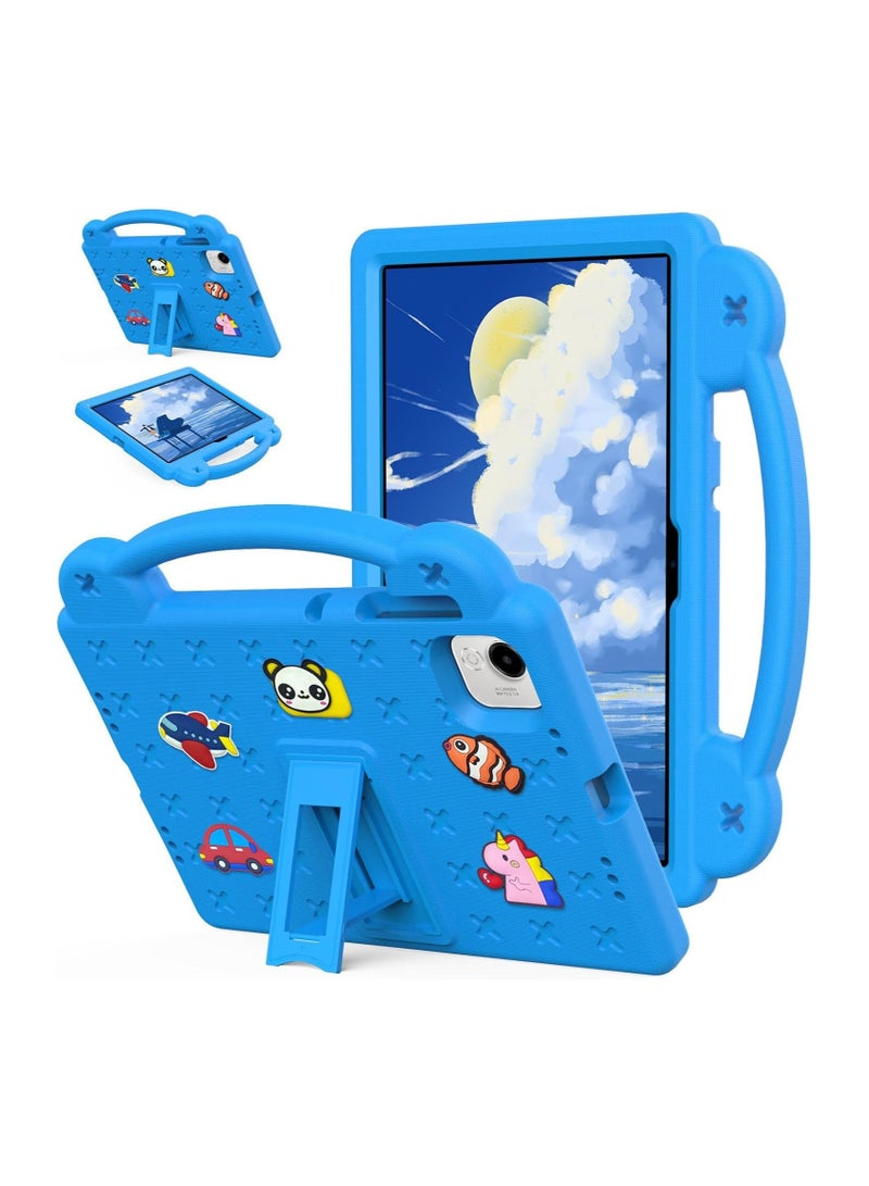 VKL Shockproof Case Compatible with Honor Pad X9a 11.5 Inch (2025), Lightweight EVA Kids Friendly Shockproof Protective Cover with Invisible Bracket and Handle (Blue)