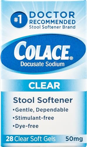 Colace Clear Soft Gels Stool Softener 28 ea Pack of 2