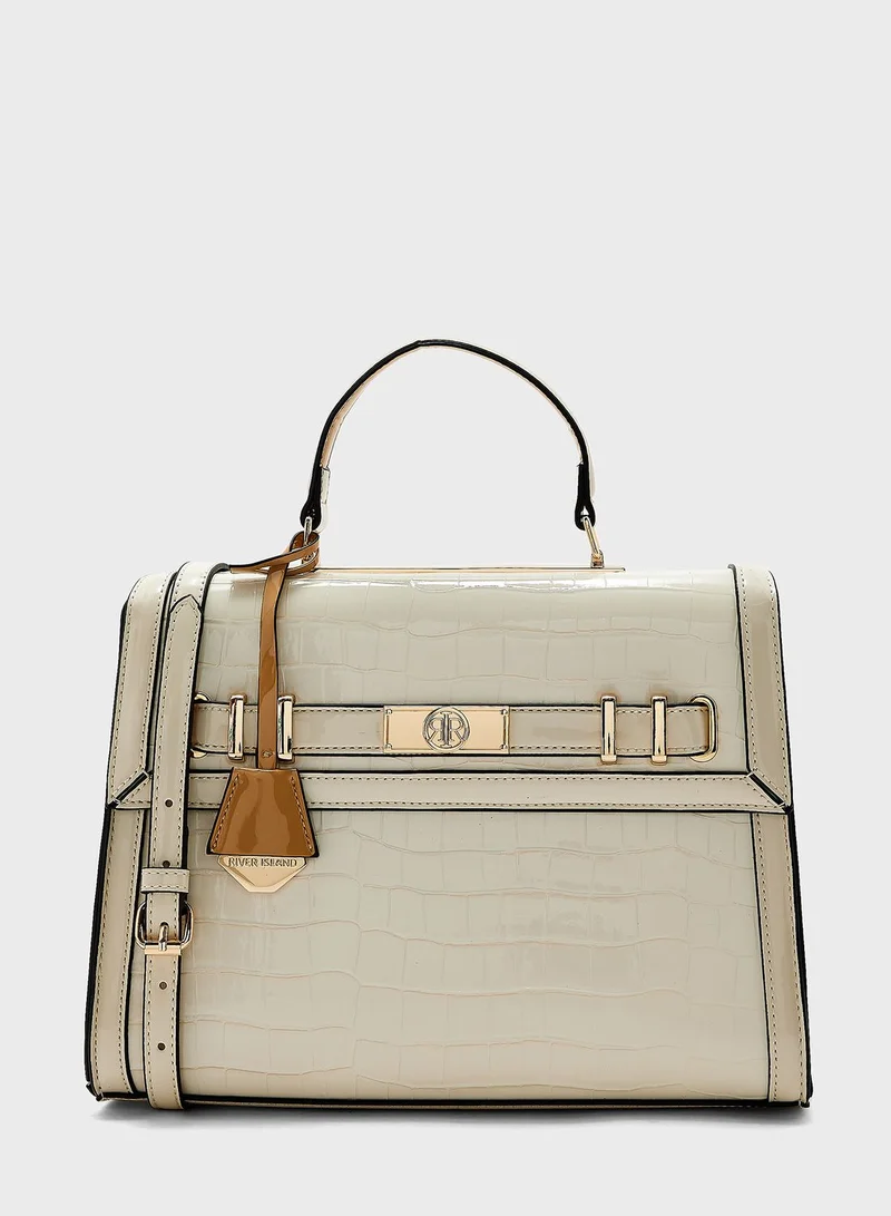 RIVER ISLAND Med Flap Lady Tote