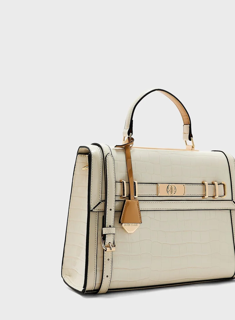 RIVER ISLAND Med Flap Lady Tote