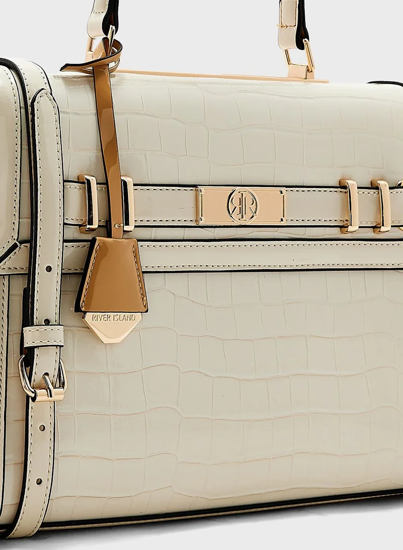 RIVER ISLAND Med Flap Lady Tote