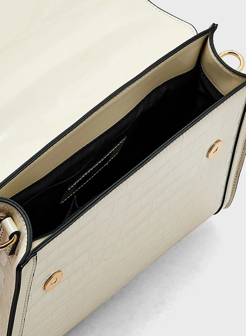 RIVER ISLAND Med Flap Lady Tote