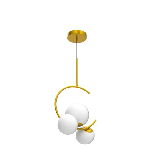 Lyse Decor Hanging Lights Hanging Lamps for Bedroom, Dining Table Lights, Living Room Lamps and Pendant Light (Gold, Without Bulb) - Image 4