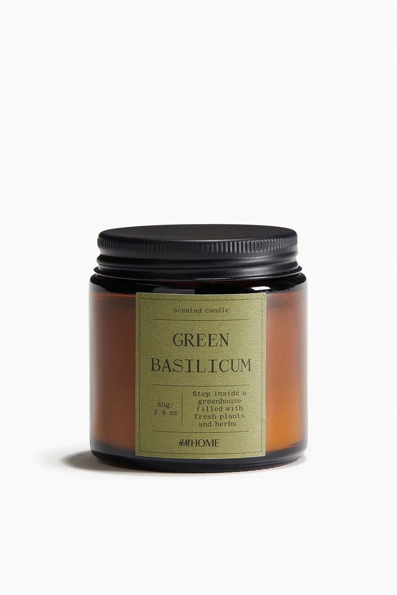 H&M Small Scented Candle In Glass Holder