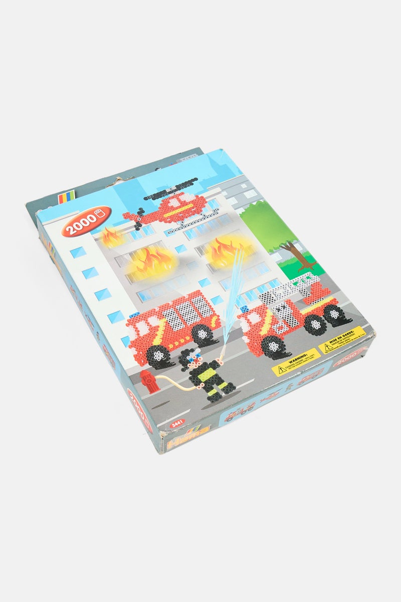Hama طقم خرز ميدي لرجال الإطفاء، مجموعة حمراء - Image 4