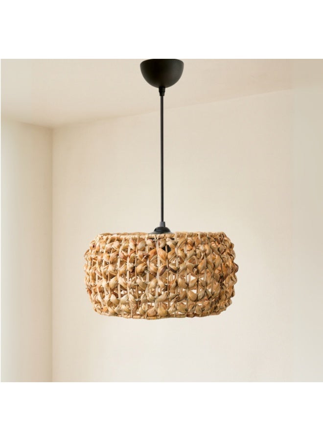 Handcrafted Natural Wicker Pendant Light – Large Boho Ceiling Lamp for Living Room, Dining Area & Bedroom – Decorative Hanging Light, Beige, Artisan Rattan Lighting - Image 1
