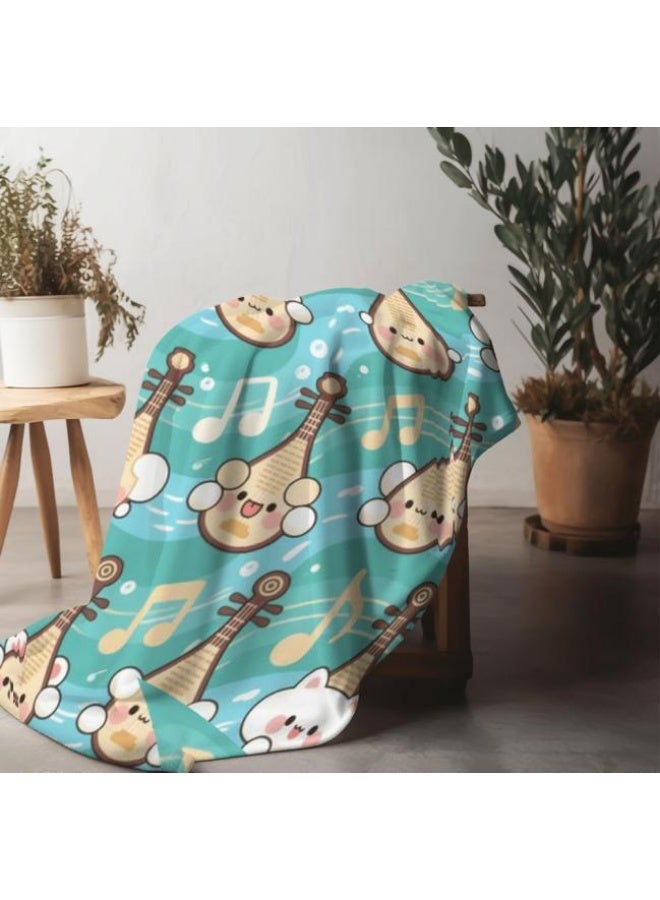 general Children's or student cartoon flannel thin blanket (warm and comfortable, suitable for sleep, games) 100cm*150cm - 402 - Image 1