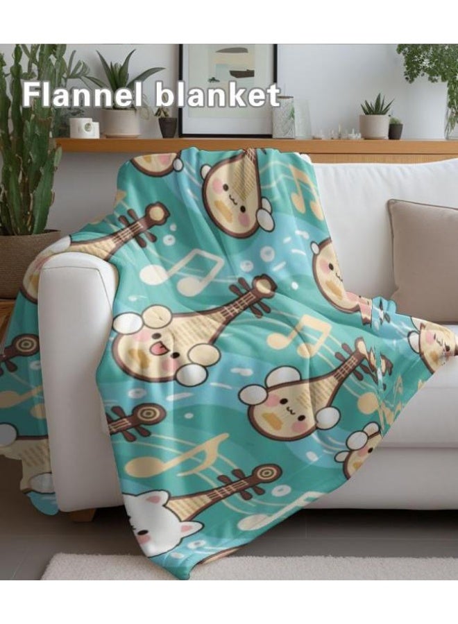 general Children's or student cartoon flannel thin blanket (warm and comfortable, suitable for sleep, games) 100cm*150cm - 402 - Image 3