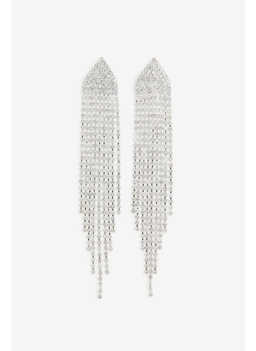 H&M Long Rhinestone Earrings