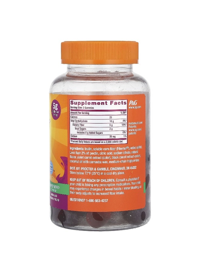 Metamucil ميتاموسيل، للأطفال، جومي الألياف، توت مختلط، 72 جومي - Image 2