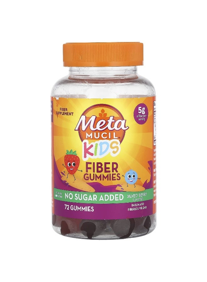 Metamucil ميتاموسيل، للأطفال، جومي الألياف، توت مختلط، 72 جومي - Image 1