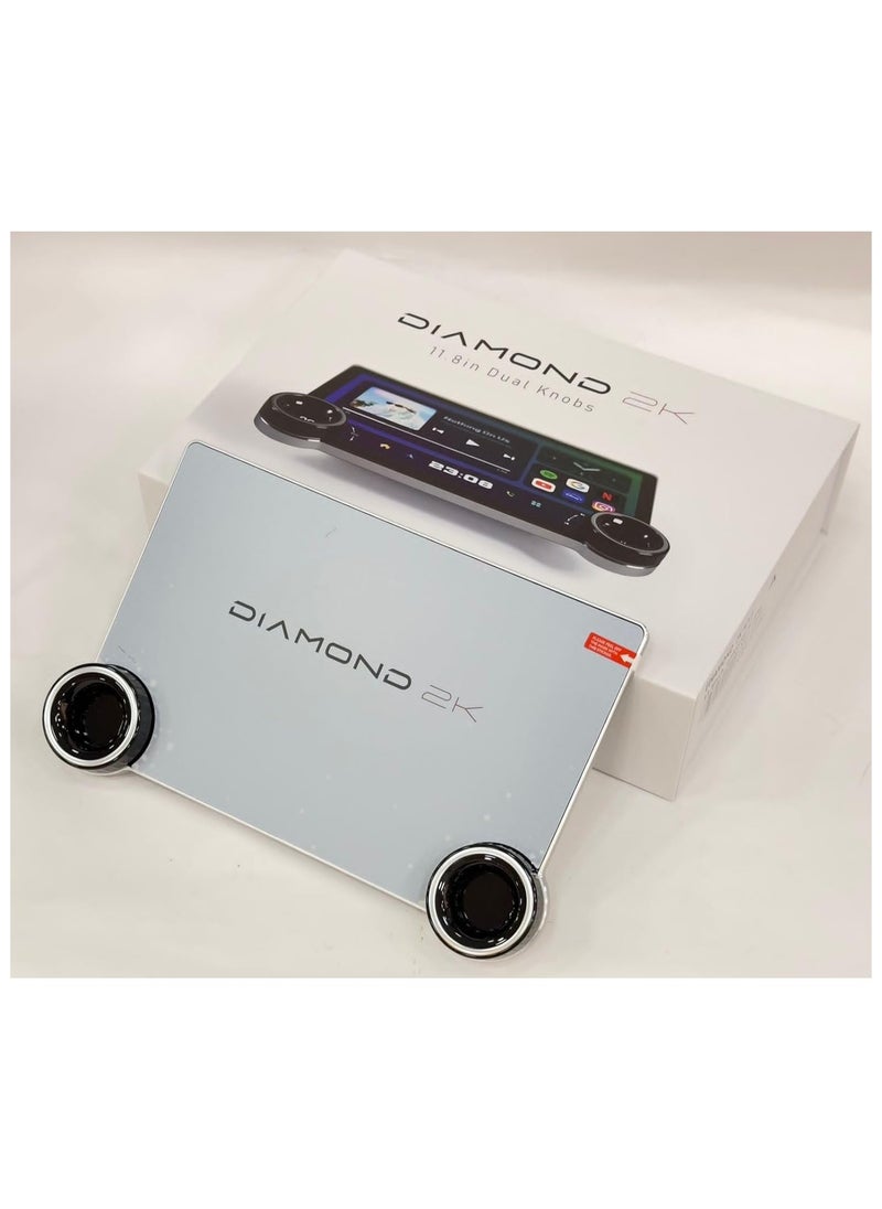 11.8 Inch Diamond 2K Car Android Screen Support Apple Carplay Android Auto Wireless Suitable For 9 Inch 10 inch Android Frame 4GB RAM 32GB ROM Fast Interface Quick Boot AHD Camera Included