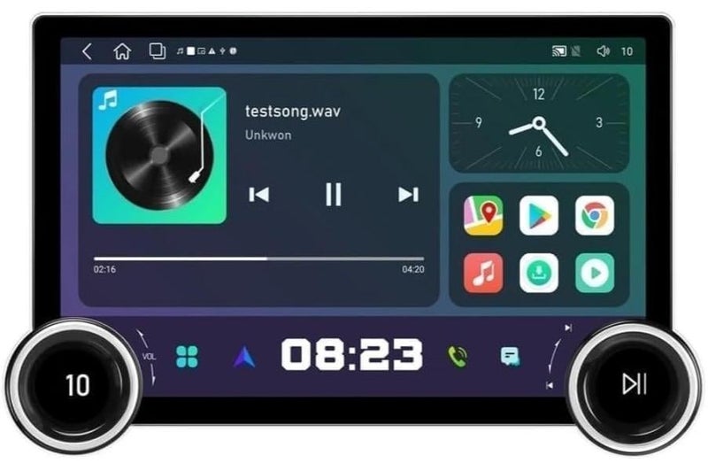 SHEZA STAR شاشة سيارة 11.8 بوصة Diamond 2K تدعم Apple Carplay Android Auto اللاسلكية مناسبة لإطار Android مقاس 9 بوصات و10 بوصات وذاكرة وصول عشوائي 4 جيجابايت وذاكرة قراءة فقط 32 جيجابايت وواجهة سريعة وكاميرا AHD متضمنة - Image 1