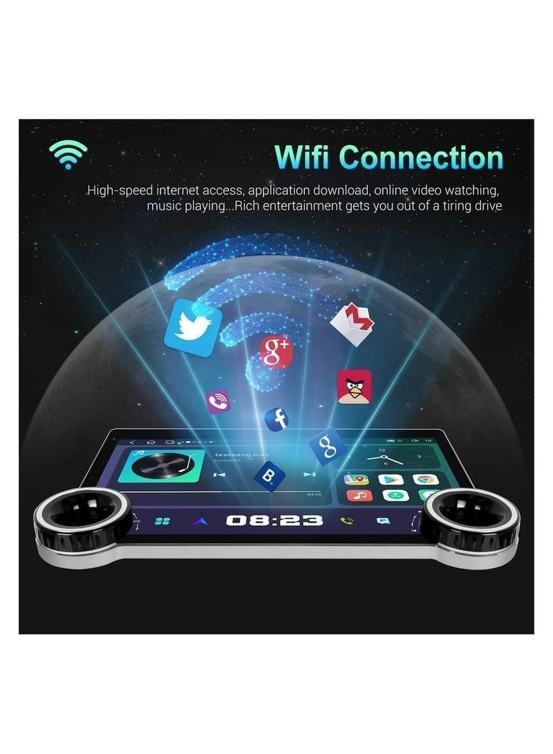 SHEZA STAR شاشة سيارة 11.8 بوصة Diamond 2K تدعم Apple Carplay Android Auto اللاسلكية مناسبة لإطار Android مقاس 9 بوصات و10 بوصات وذاكرة وصول عشوائي 4 جيجابايت وذاكرة قراءة فقط 32 جيجابايت وواجهة سريعة وكاميرا AHD متضمنة - Image 5