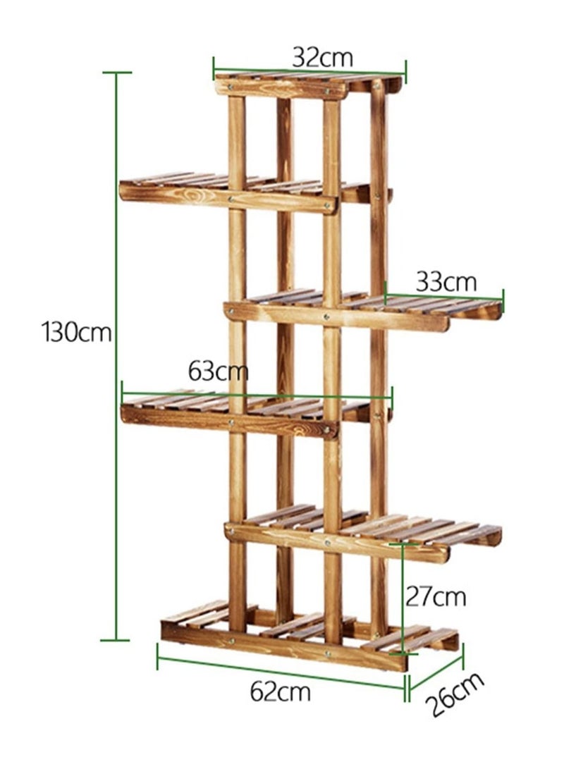 DubaiGallery Wooden Flower Plant Stand Display Storage Rack Flower Pots Holder Multiple Plants Shelf Organizer - Image 4