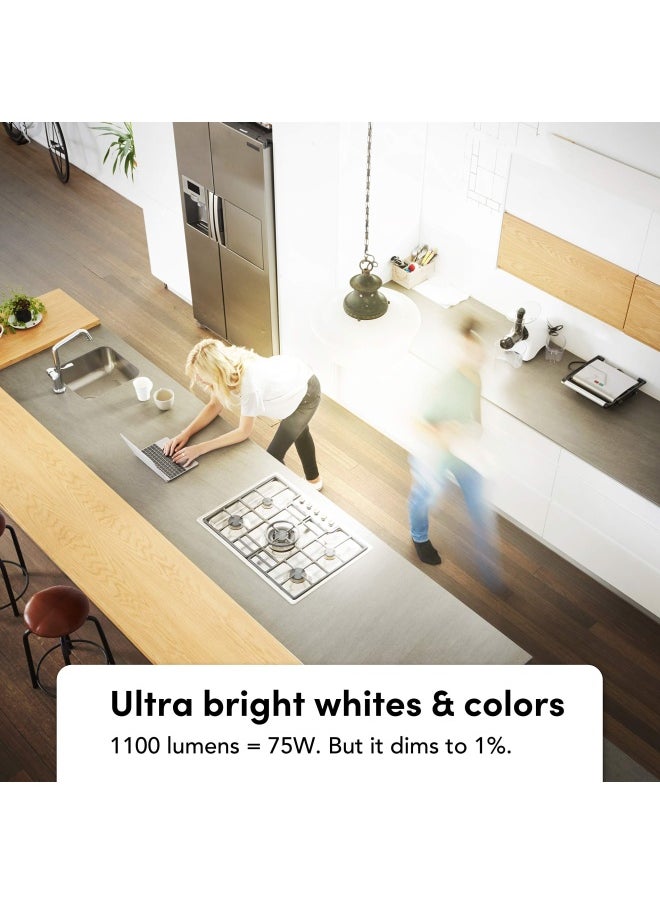 Lifx - Lifx Color  A19 1100 Lumens  Wi-Fi Smart Led Light Bulb  Billions Of Colors And Whites  No Bridge Required  Works With Alexa  Hey Google  Homekit And Siri Multicolor  2 Pack - Image 1